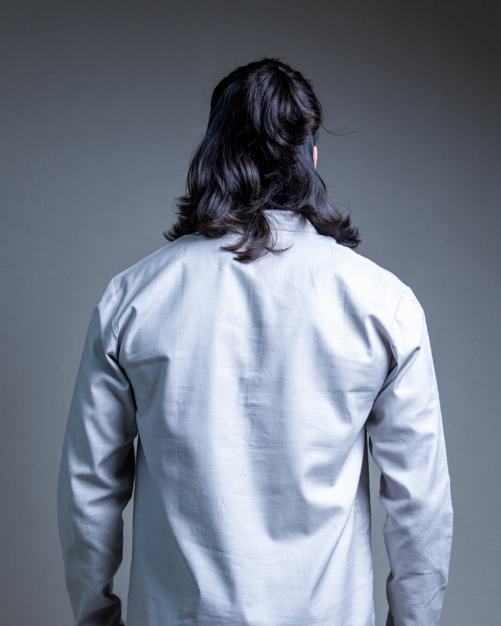 The Slate Grey Short Kurta