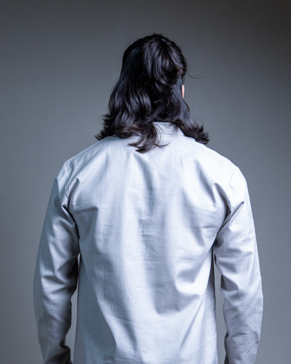 The Slate Grey Short Kurta