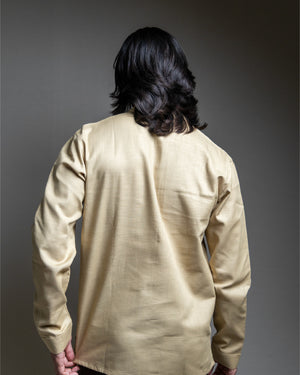 The Parchment Beige Short Kurta