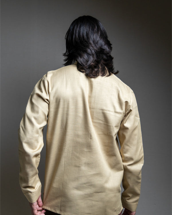 The Parchment Beige Short Kurta