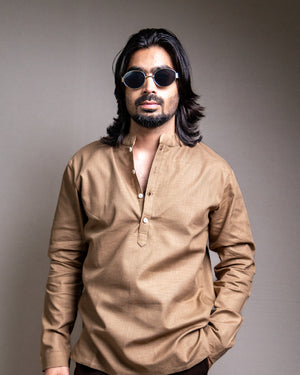The Ochre Tan Short Kurta