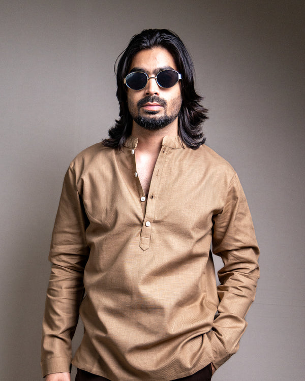 The Ochre Tan Short Kurta