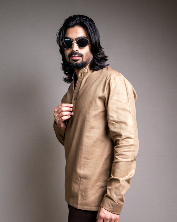 The Ochre Tan Short Kurta