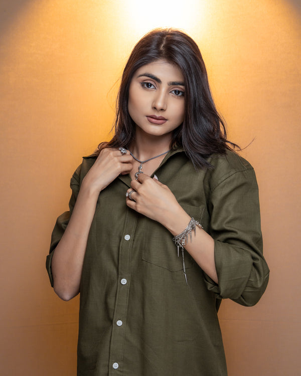 The Moss Olive Shirt