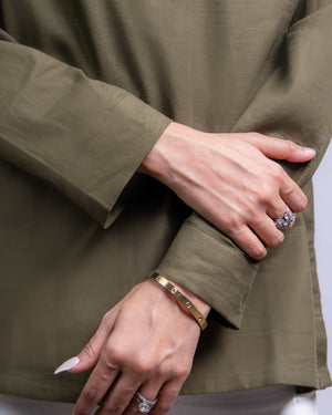 The Moss Olive Short Kurta