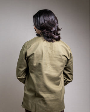 The Moss Olive Short Kurta