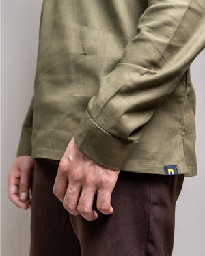The Moss Olive Short Kurta