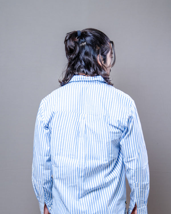 Blue Ocean Script Checkered Shirt