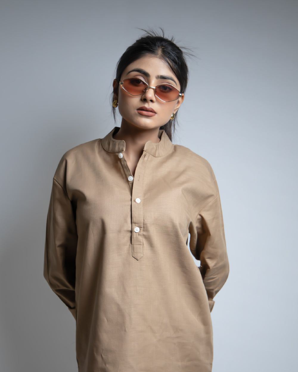 The Ochre Tan Short Kurta