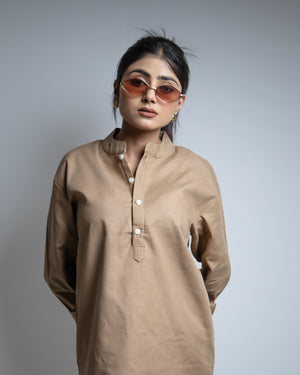 The Ochre Tan Short Kurta
