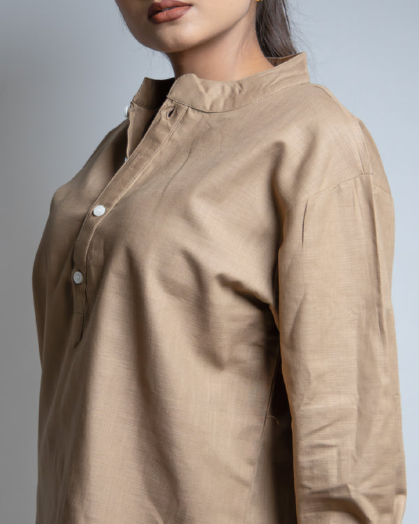 The Ochre Tan Short Kurta