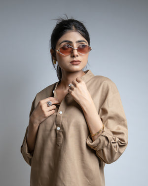 The Ochre Tan Short Kurta