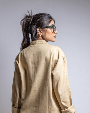 The Parchment Beige Short Kurta
