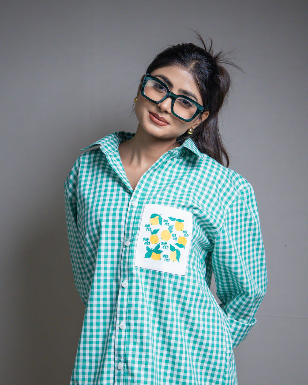 Salty Lemon Checkered Shirt