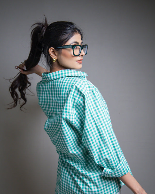 Salty Lemon Checkered Shirt