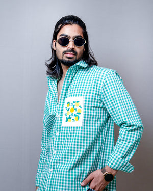 Salty Lemon Checkered Shirt