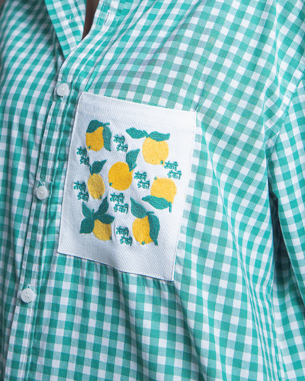 Salty Lemon Checkered Shirt