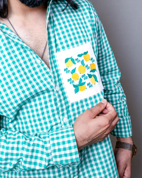 Salty Lemon Checkered Shirt