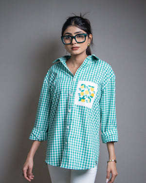 Salty Lemon Checkered Shirt