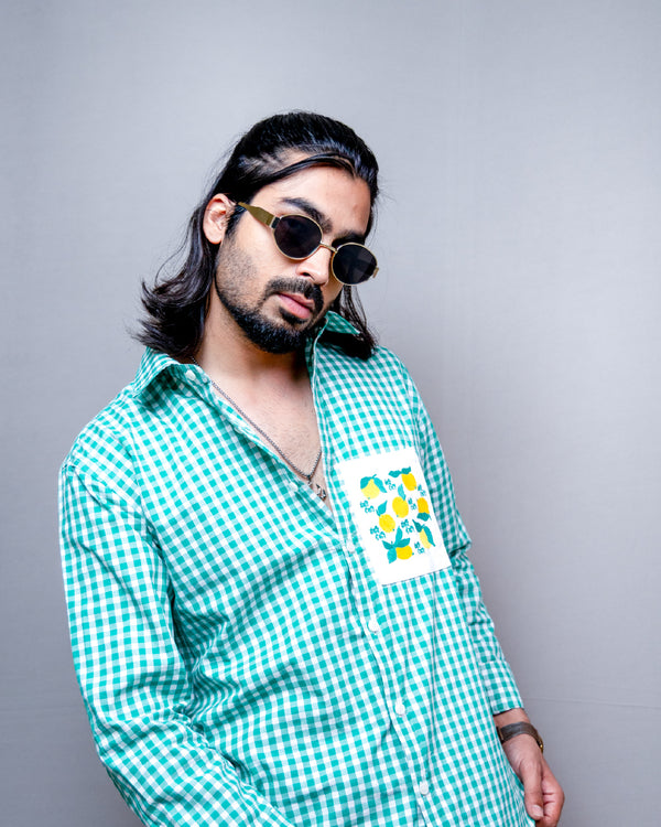 Salty Lemon Checkered Shirt