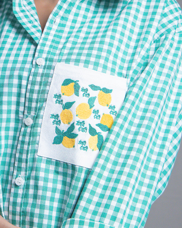 Salty Lemon Checkered Shirt