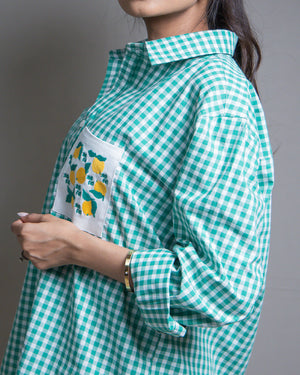 Salty Lemon Checkered Shirt