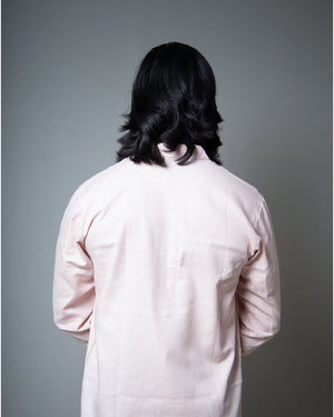 The Lotus Pale Pink Short Kurta