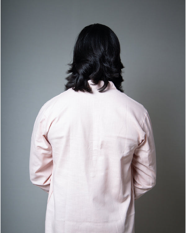 The Lotus Pale Pink Short Kurta