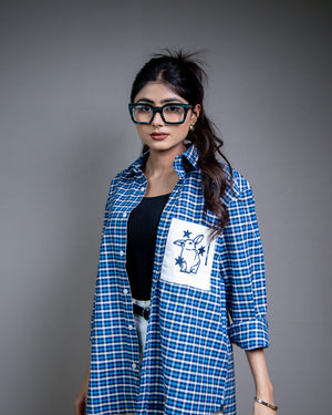 Starlight Rabbit Checkered Shirt