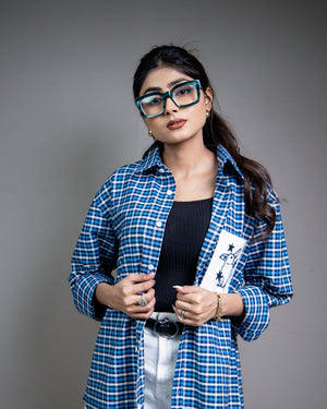 Starlight Rabbit Checkered Shirt