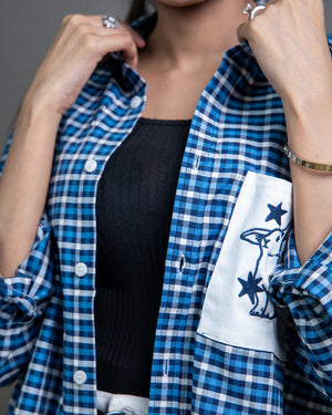 Starlight Rabbit Checkered Shirt