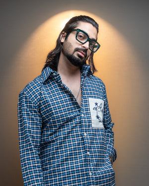 Starlight Rabbit Checkered Shirt