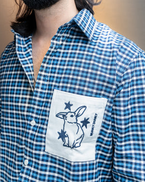 Starlight Rabbit Checkered Shirt