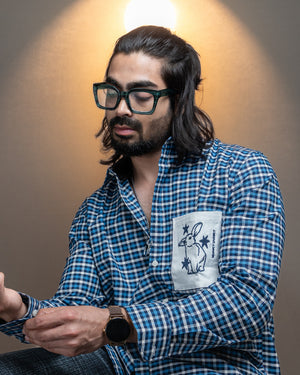 Starlight Rabbit Checkered Shirt