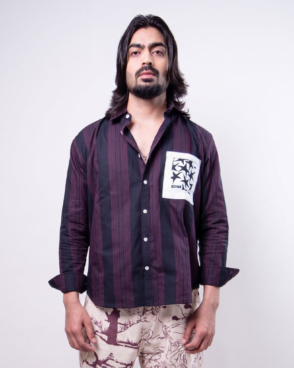 Midnight Drift Checkered Shirt