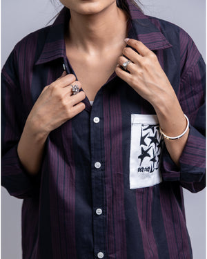 Midnight Drift Checkered Shirt