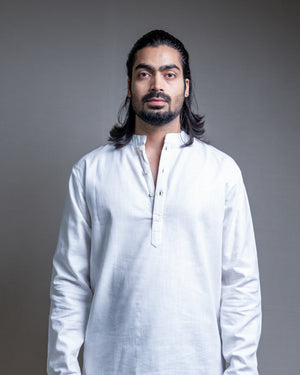 The Ivory White Short Kurta