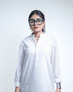 The Ivory White Short Kurta
