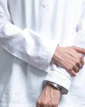 The Ivory White Short Kurta