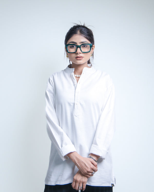 The Ivory White Short Kurta